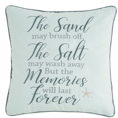 Memories Forever Embroidered Pillow