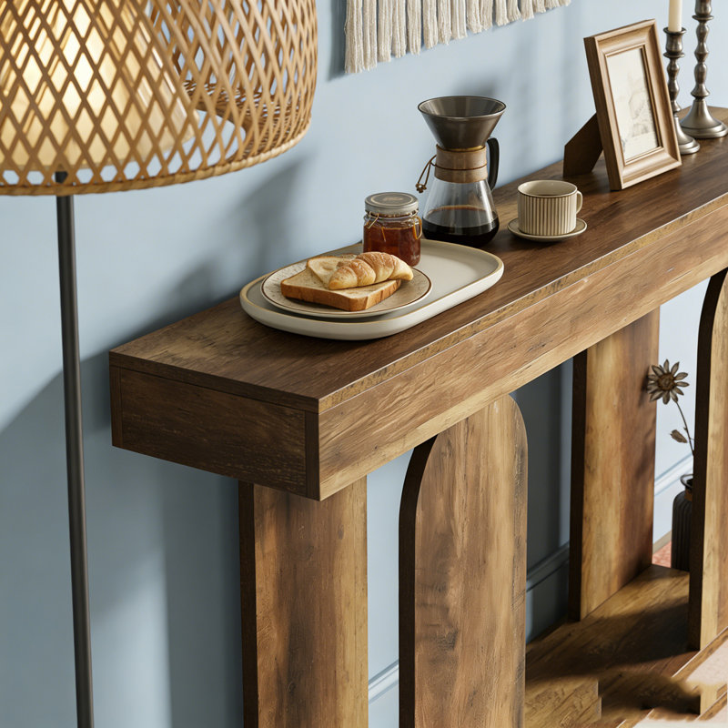 Canapé-lit Rustic Console, Dark Brown