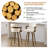 Upholstered Swivel Counter & Bar Stool with Armrest (Set of 3)-1935729118-1924497553