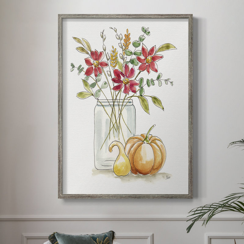 «Simple Harvest I», reproduction encadrée - bois massif 47025, H 11 po x l 9 po