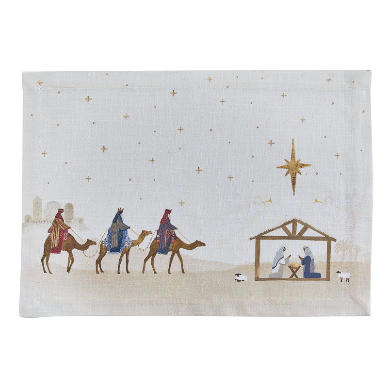 Ensemble de 4 napperons Alcott Hill® Away In A Manger