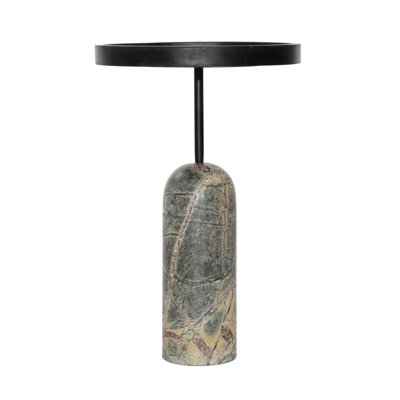 Saul Wood End Table, Green