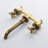Double Cross Handles Wall Mounted Bathroom Faucet-113953260