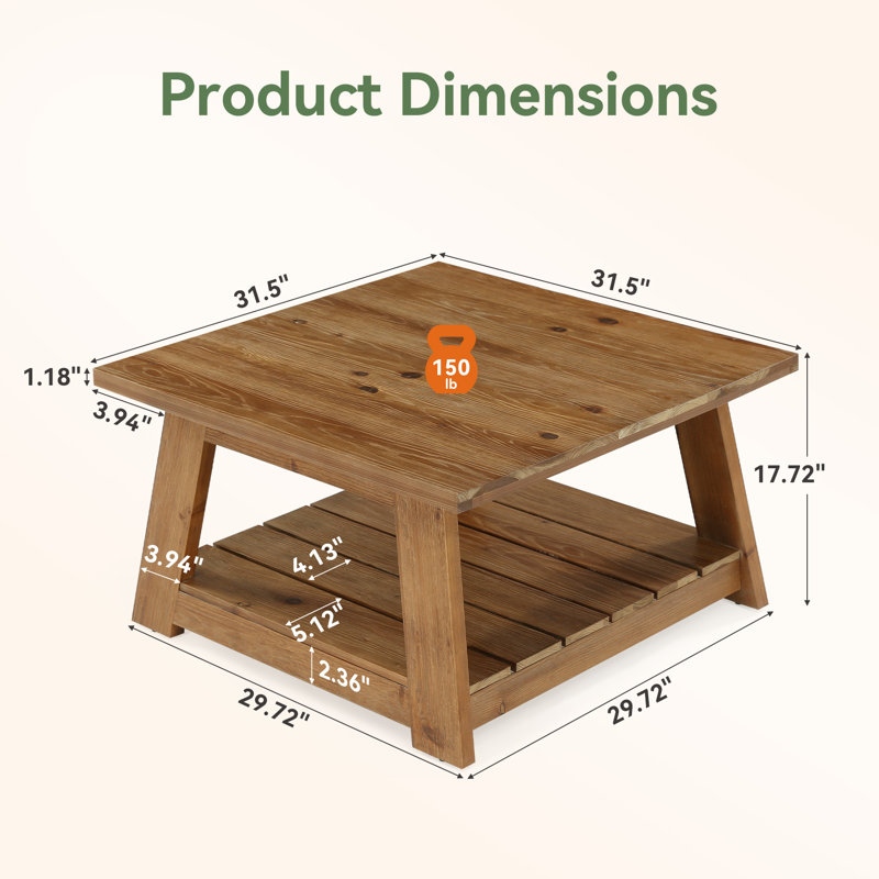 Solid Wood Coffee Table