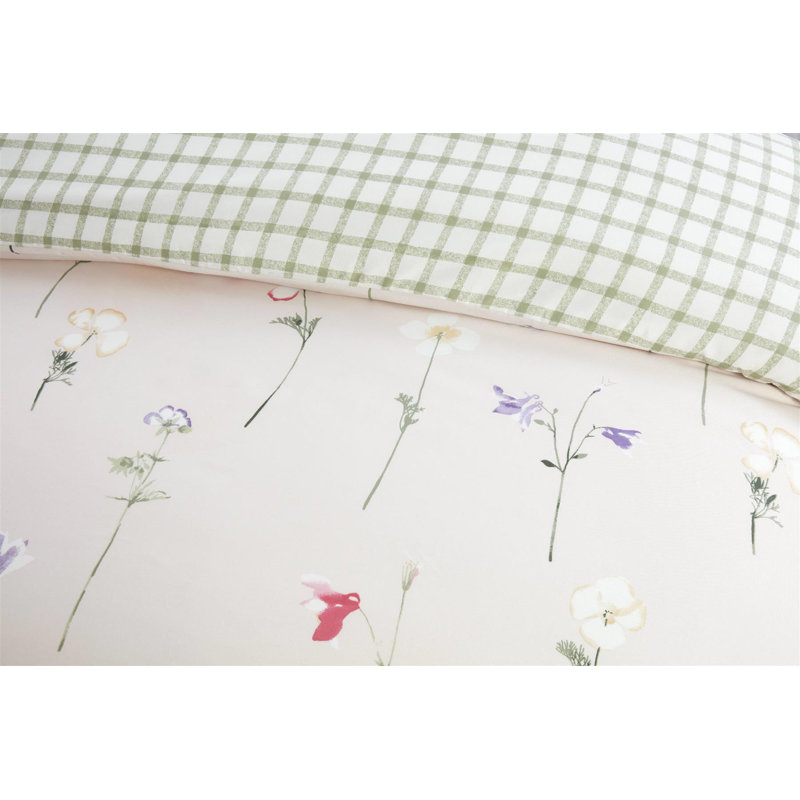 Niamh Multi Complete Set Microfiber Floral Duvet Cover Set with Pillowcases Included, King Duvet Cover + 3 Additional Pieces