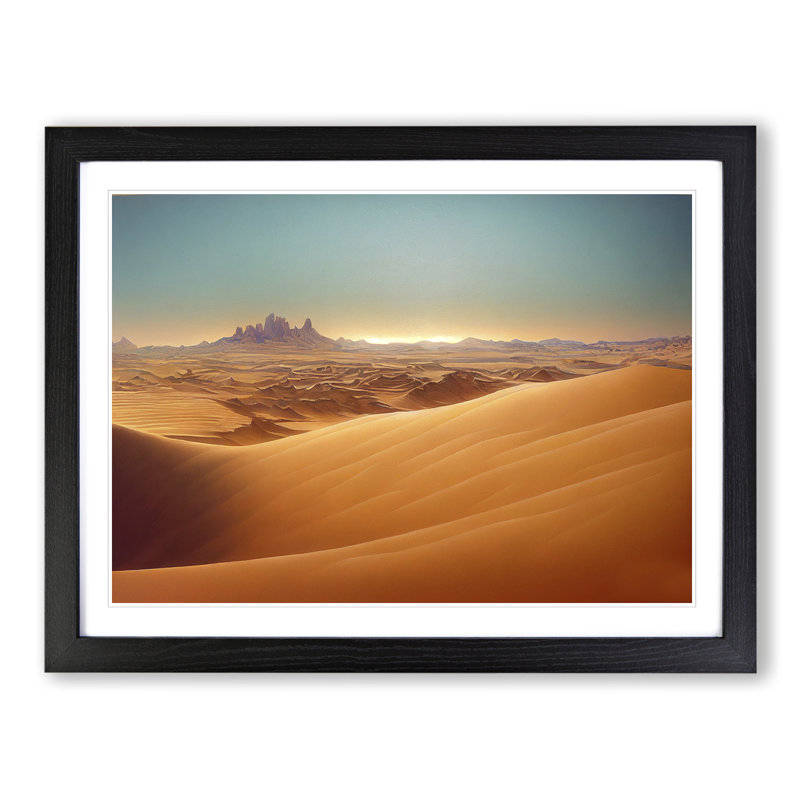 The Gorgeous Desert - Framed Print, Black, 46cm H x 64cm W