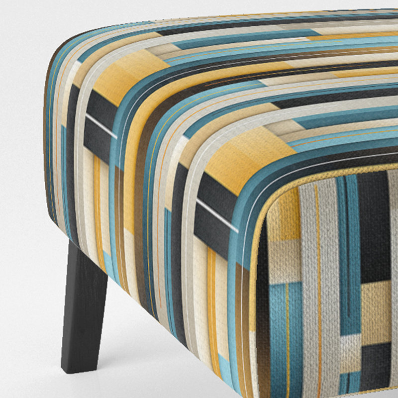 Fauteuil de chambre Serene Stripes - Rembourré