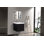 Meuble-lavabo flottant avec lavabo, meuble-lavabo mural moderne avec lavabos en quartz et tiroirs à fermeture en douceur