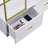 70.8 Inch Round Office Bookcase Bookshelf, Display Shelf, Two Drawers,Frame