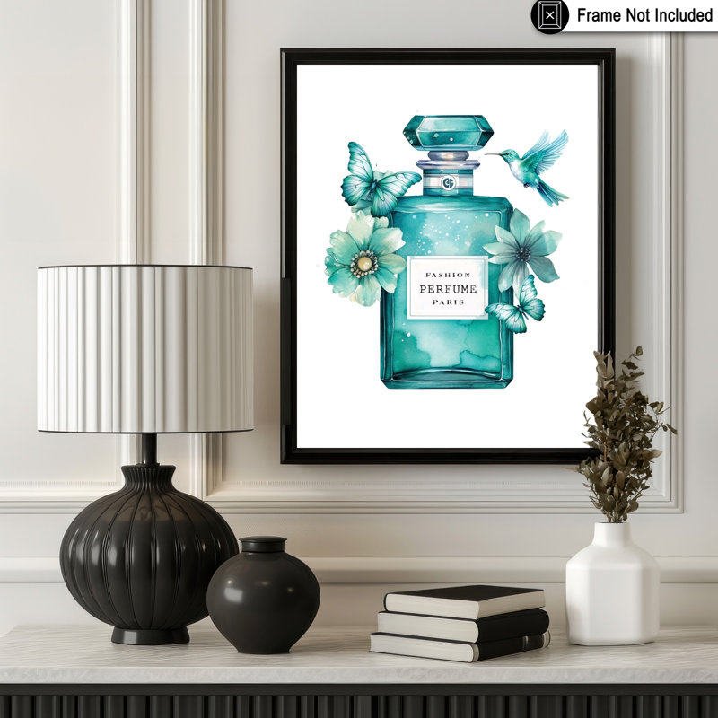 Parfum tendance bleu turquoise, Unframed, Poster, 16"H x 20"W