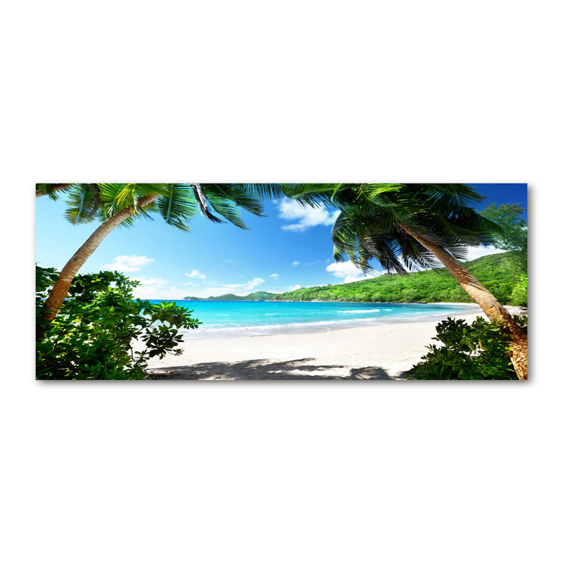 Seychelles Beach - Wrapped Canvas Print