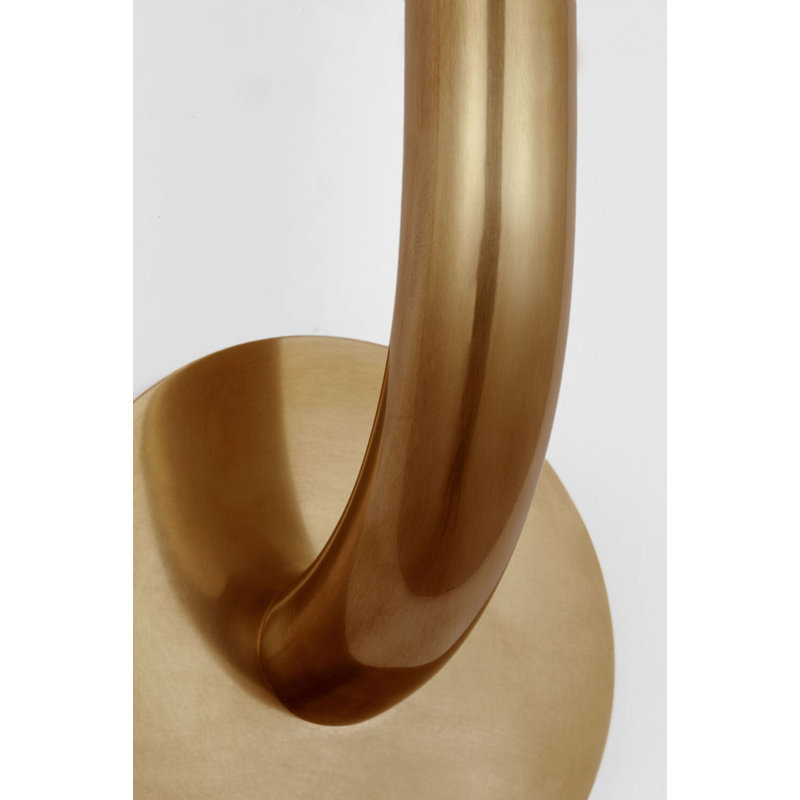Rousseau Single Sconce with Etched Crystal, Antique-Burnished Brass