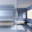 Window Film Frosted Stripes Design PVC-43273664