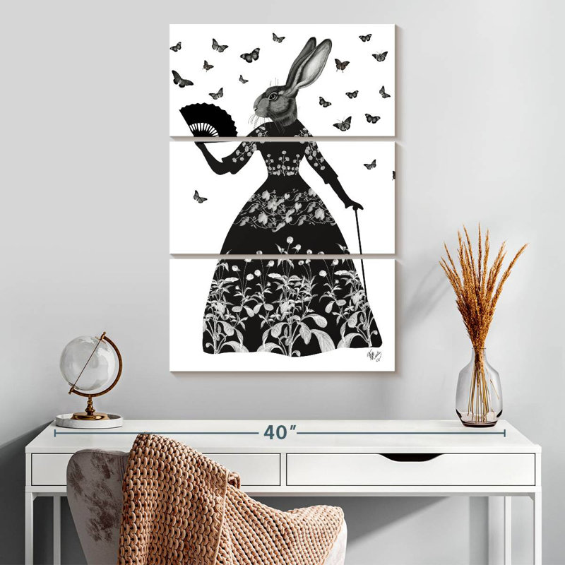 Ketti Black Rabbit I, 32" H x 20" W