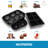 Zulay Kitchen Silicone Square Ice Cube Mold and Ice Ball Mold For Whiskey 2-Piece-54190494-54190496