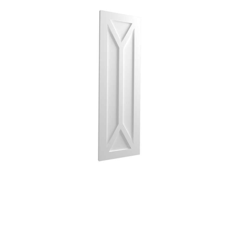 Volets à fixation fixe en PVC True Fit San Carlos, 12", 35", Sans finition