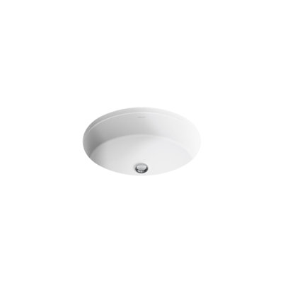 Verticyl Ceramic Oval Undermount Bathroom Sink with Overflow