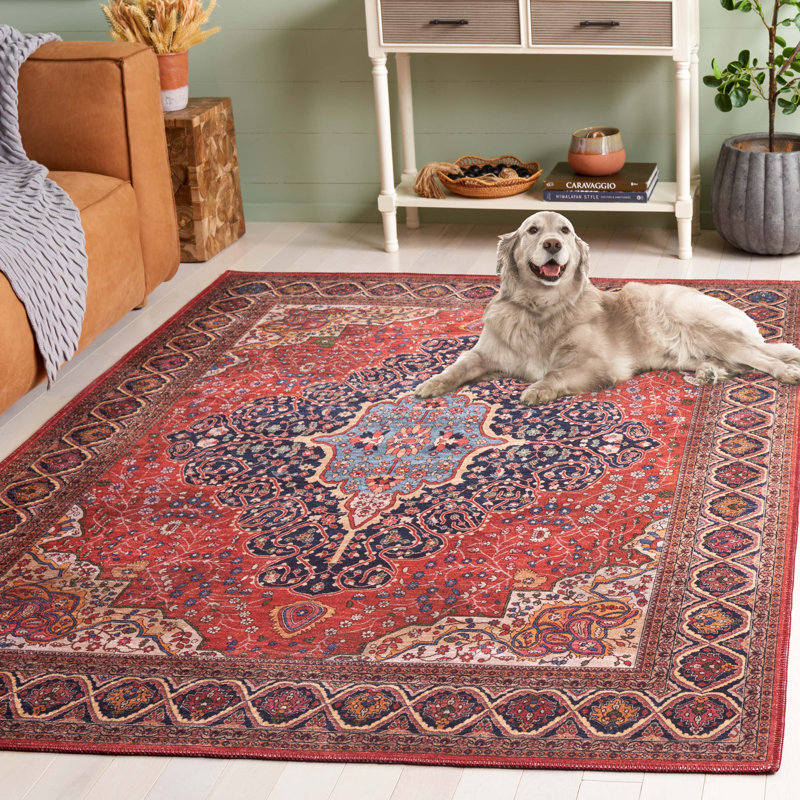 Tapis en coton / chenille Wessley, Rectangle 5 pi 3 po x 7 pi 6 po