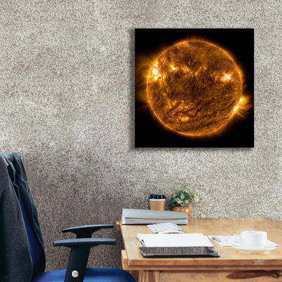 Le soleil sur toile