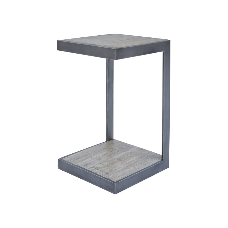 Kellner C Table End Table, Antique Grey