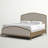 Marlo Solid Wood Arched Headboard Upholstered Bed-1709090449