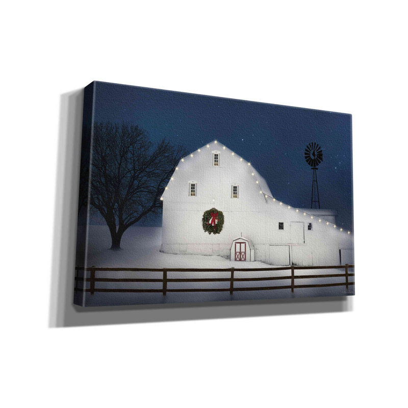 «Christmas Starry Night» par Lori Deiter, art mural sur toile, H 12 po x l 18 po x P 0,75 po