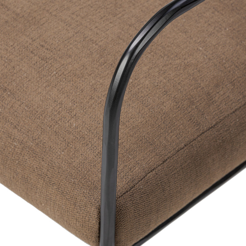 Fenn Dining Chair-Crypton Nomad Mushroom, Hampton Cream