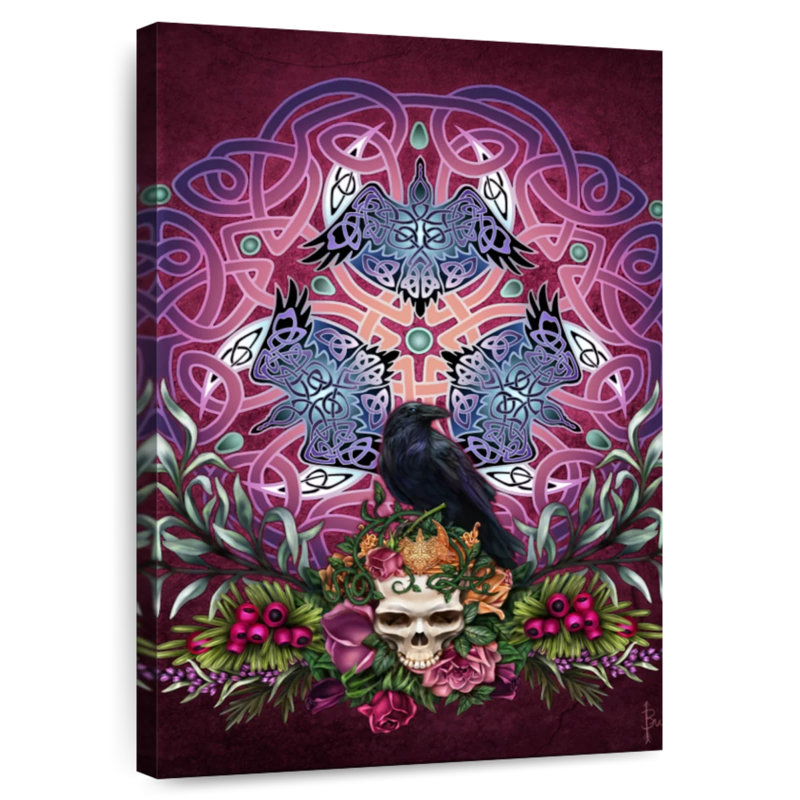 Brampt Celtic Totem Morrigan's Ravens, 24" H x 16" W