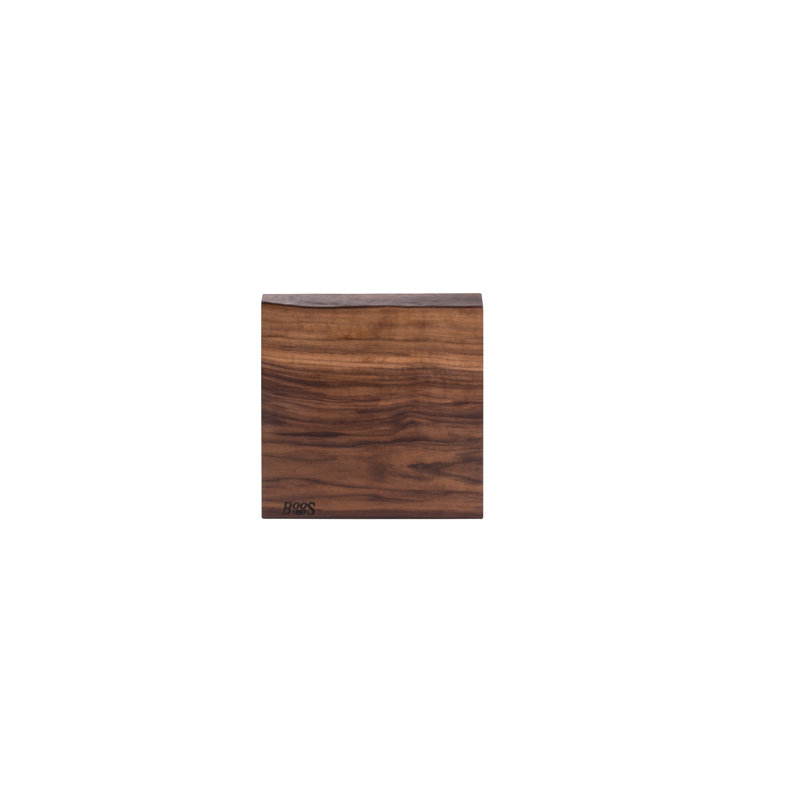 Rustic-Edge Design Reversible Cutting Board, 1.75" H x 12" W x 13" D, Walnut