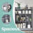 Storage Cabinet with Toilet Paper Holder and Brush Compartment, Sliding Doors, Adjustable Shelves-423614465