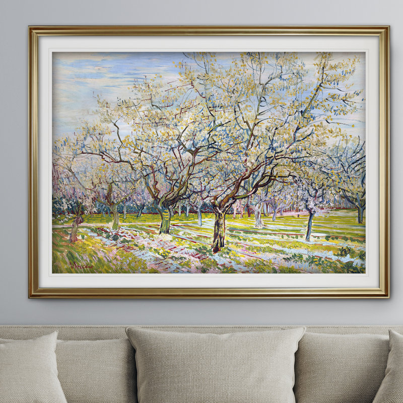« vincent van gogh », impression, Or, H 28 po x l 38 po x P 1,5 po