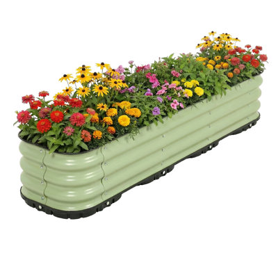  Galvanized Self-Watering Planter Box