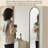 Minimalist Stainless Steel Oval Mirror