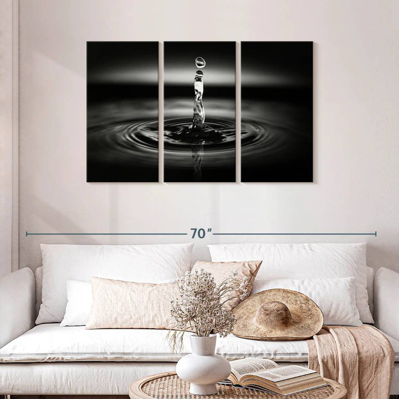 Kerrick Dramatic Water Drop, 28" H x 45" W