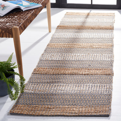 Soliz Geometric Flatweave Gray/Natural Area Rug