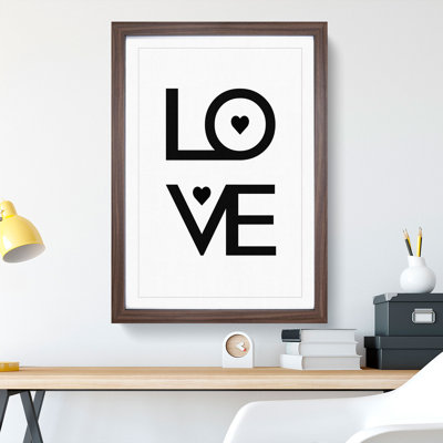 Love Heart - Picture Frame Typography