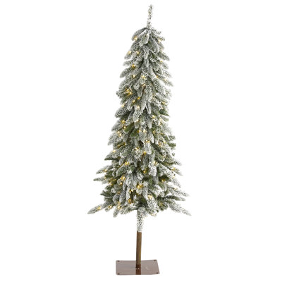 Lighted Artificial Pine Christmas Tree
