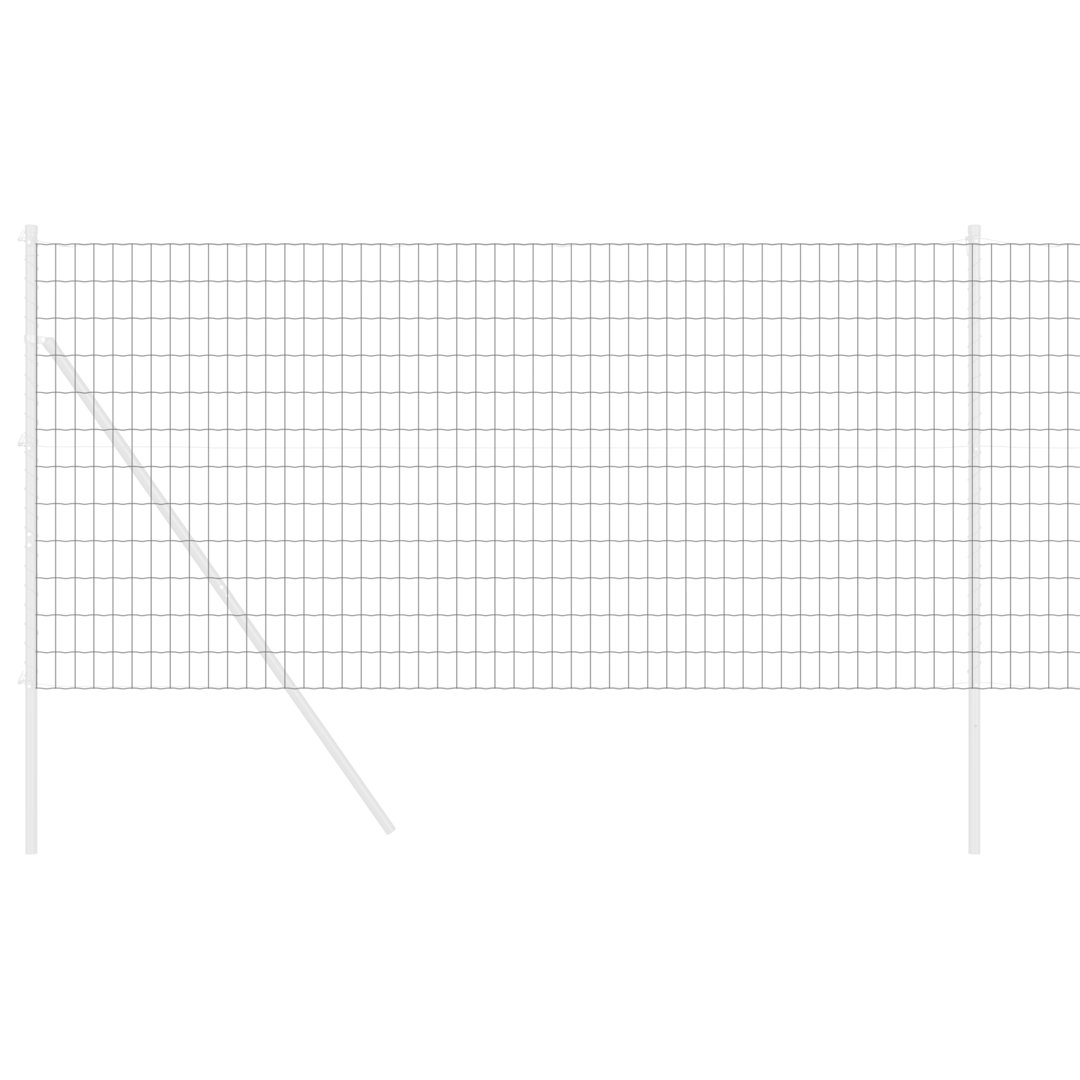 Euro Fence With 13 Flanged Posts Galvanised Steel