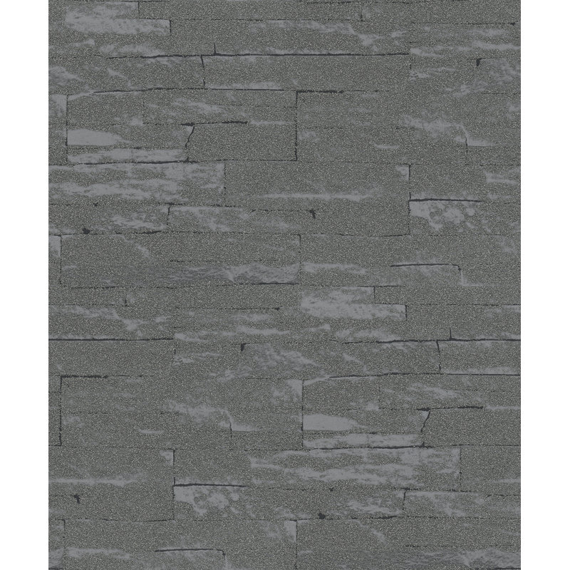 Rouleau de papier peint L 33 pi x l 20,5 po Moyer Stone, Anthracite