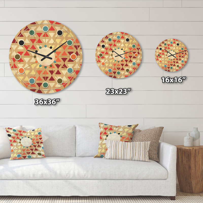 Horloge murale Triangular Design, Grand
