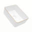 Lavabo de salle de bain vasque rectangulaire en céramique 16X12 pouces-102543841
