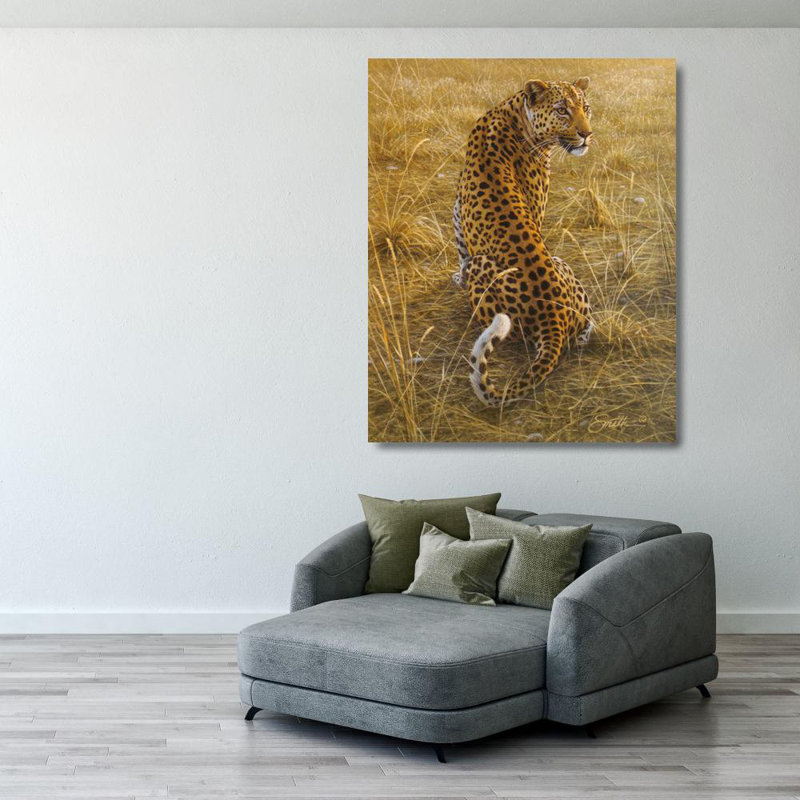 Leopard, 35" H x 28" W
