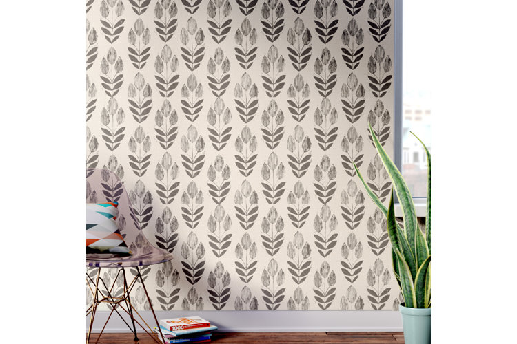 Wayfair Wallpapers Grey Geometric Wayfair Wallpaper For Living