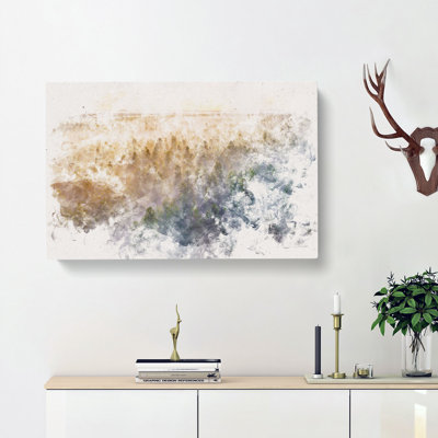 Fog Over The Forest - Wrapped Canvas