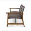 Causeuse en bois et osier Hampton-1019554959