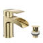  Symphony Round Waterfall Mono Basin Mixer Tap with Waste - Chrome-1894499002