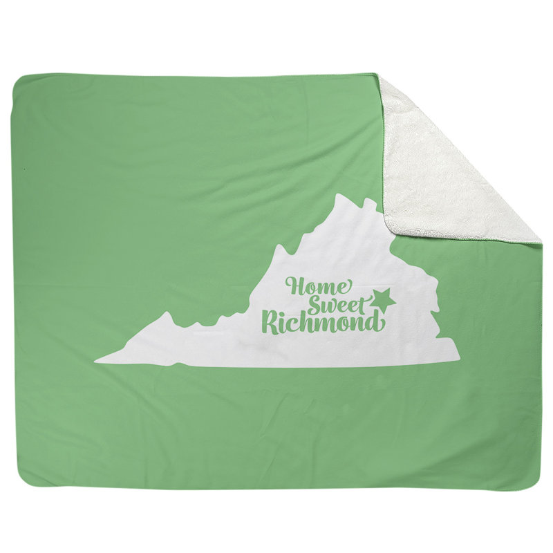 Jeté polaire richmond virginie, l 52,5 po x L 62,5 po, Vert