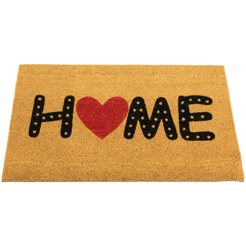 Paillasson Natural Coir Home Heart 18 po x 30 po