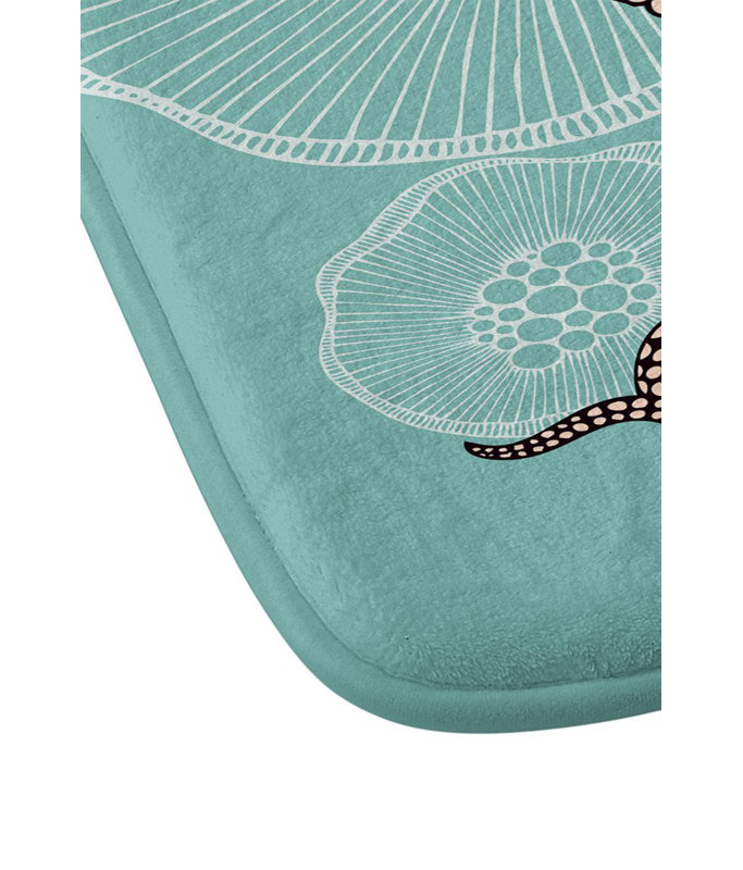 Tapis de bain à fleurs octopus