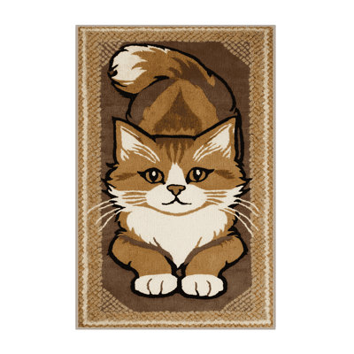 Washable Bay Cat Big Cats Area Rug